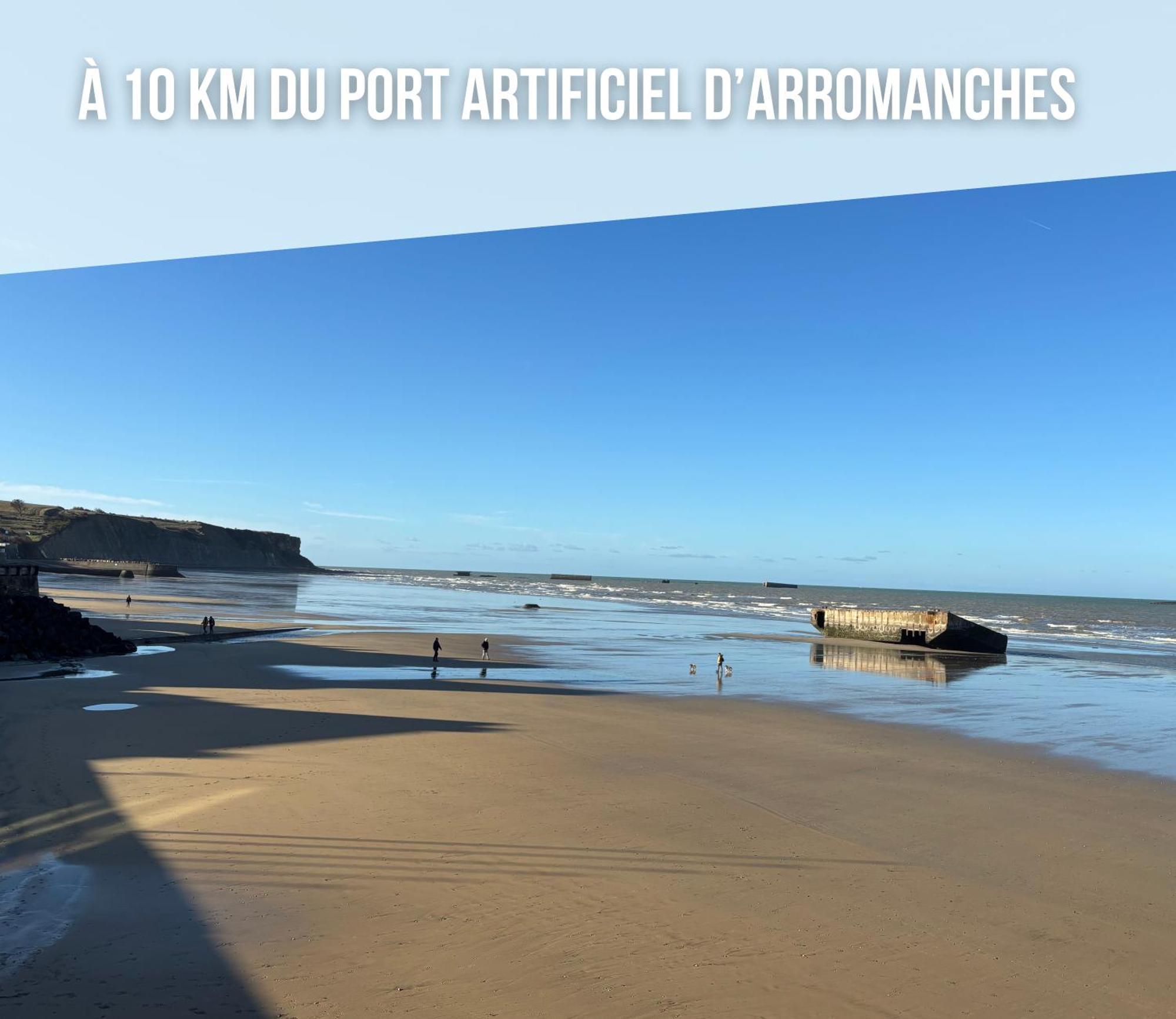 Nid De Pie Grand Duplex Lumineux Cadre Verdoyant Calme A 5 Mn De La Mer Pres Port En Bessin, Bayeux, Omaha Beach, Commes Eksteriør billede